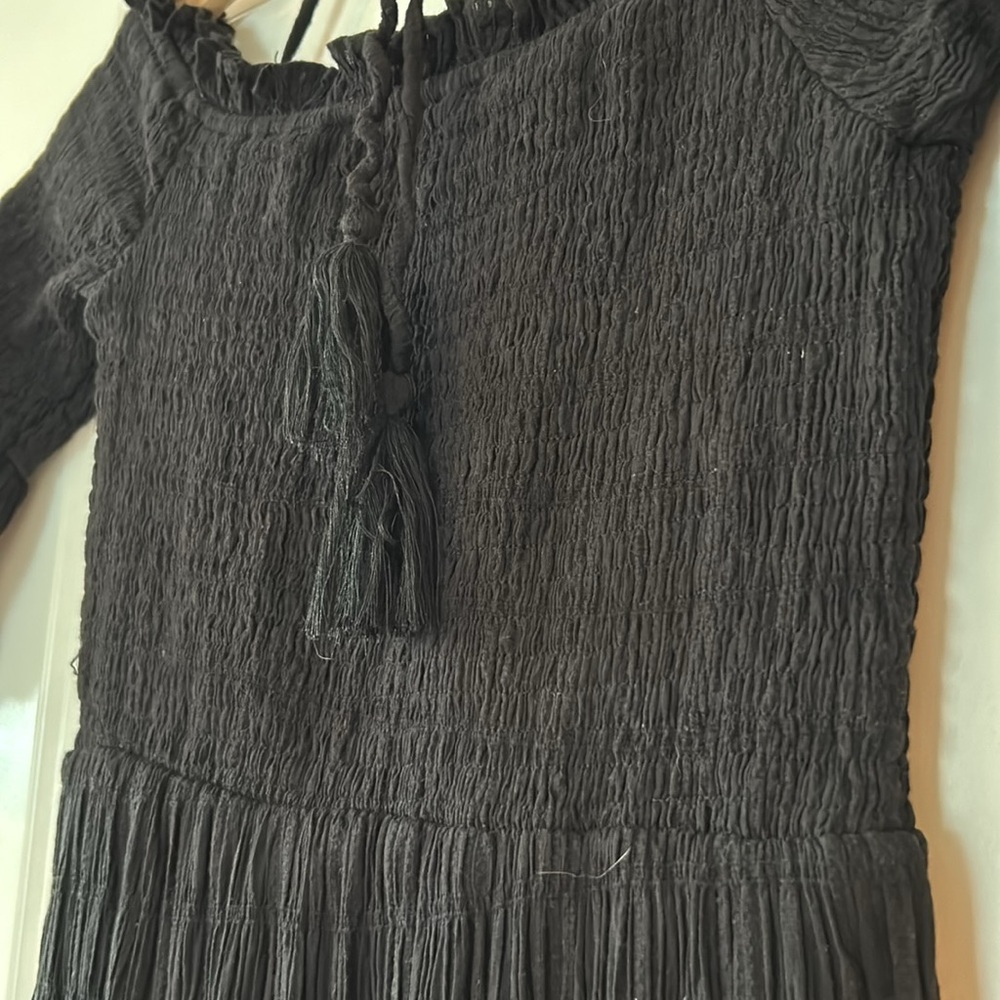 Anthro Lost + Wander Aria Smocked Off-Shoulder Maxi Dress Sz S w MEASUREMENTS - Picture 16 of 16